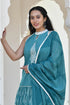 MULMUL SACHI BLOCK PRINTED KURTI-SHARARA & DUPATTA SET MULMUL SACHI BLOCK PRINTED KURTI-SHARARA & DUPATTA SET